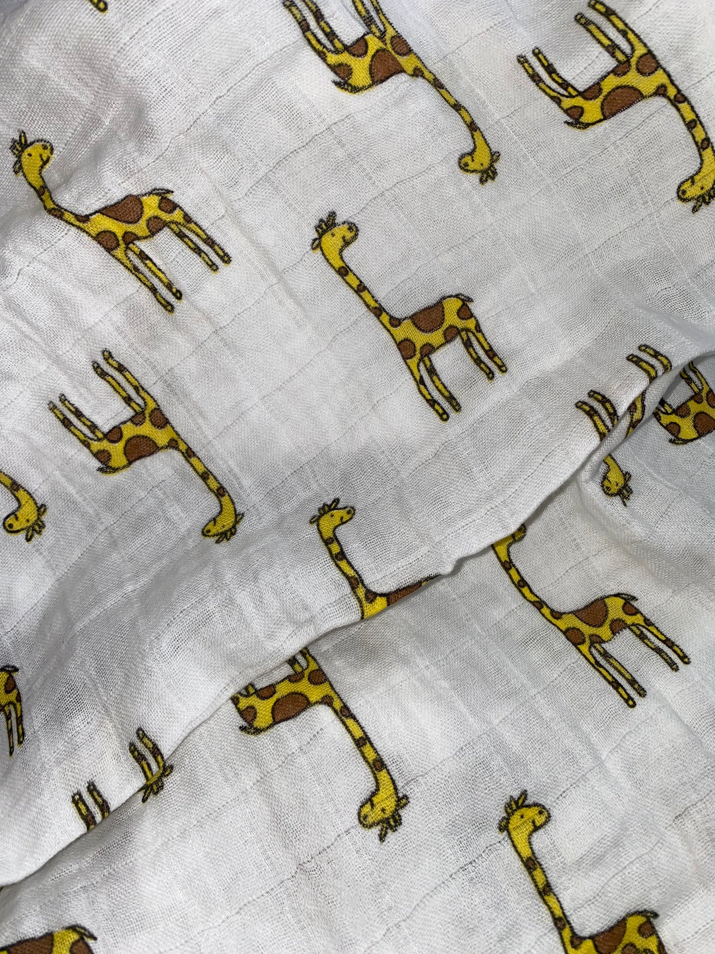 Narè| Organic Cotton Muslin Swaddles (Giraffe)