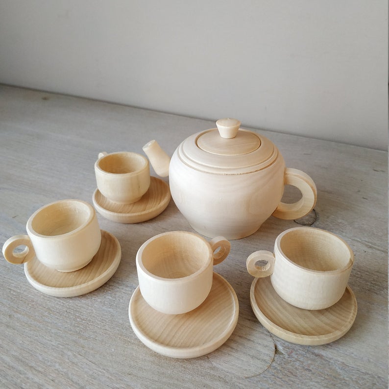 Rostok| Mini Doll Wooden Tea Set